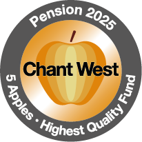 Chant West 5 Apples Highest Quality Fund Pension 2025 award logo