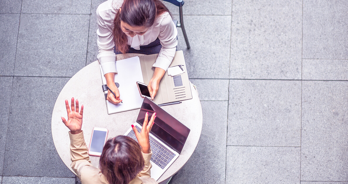 People working on laptops